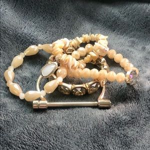 Stunning 5 piece bracelet stack